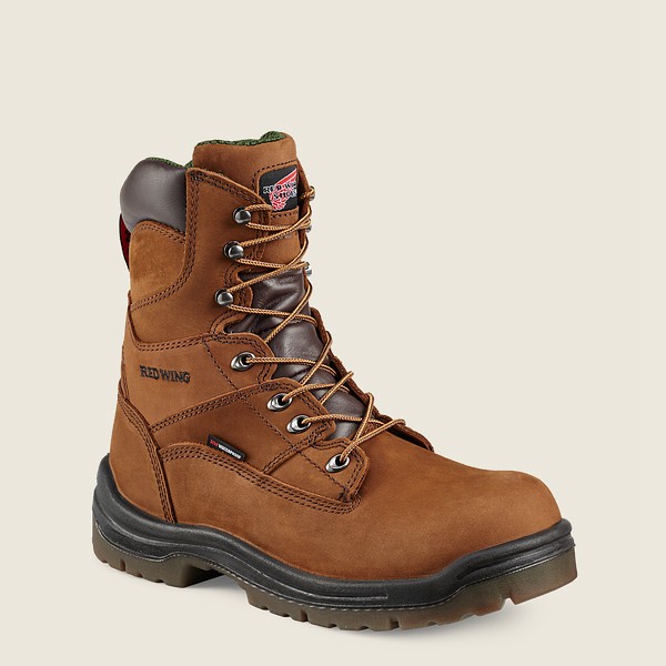 Red Wing Safety Bot Erkek - King Toe® - 8-Inch Waterproof Toe - Kahverengi - 65SQAXHRT